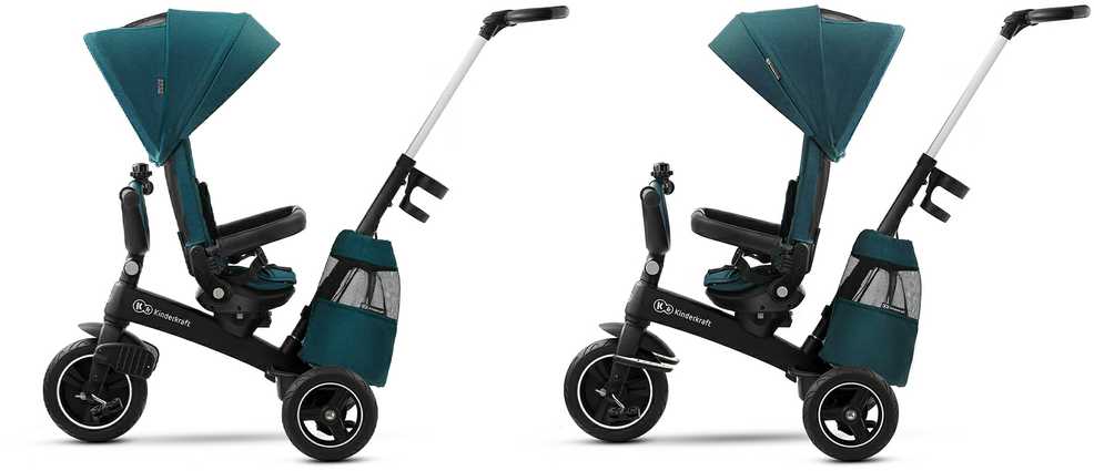 Kinderkraft EasyTwist triratukas, spalva: tamsiai žalia, KKRETWIGRE0000