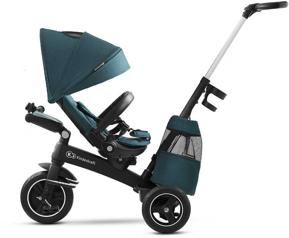 Kinderkraft EasyTwist triratukas, spalva: tamsiai žalia, KKRETWIGRE0000