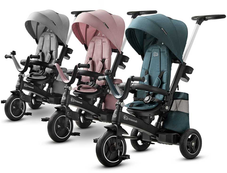 Kinderkraft EasyTwist triratukas, spalva: tamsiai žalia, KKRETWIGRE0000