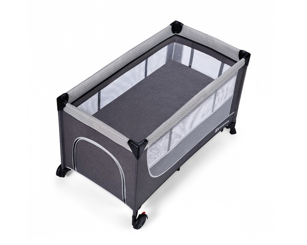 KINDERKRAFT kelioninė lovelė LEODY, pilka, KCLEOD00GRY0000