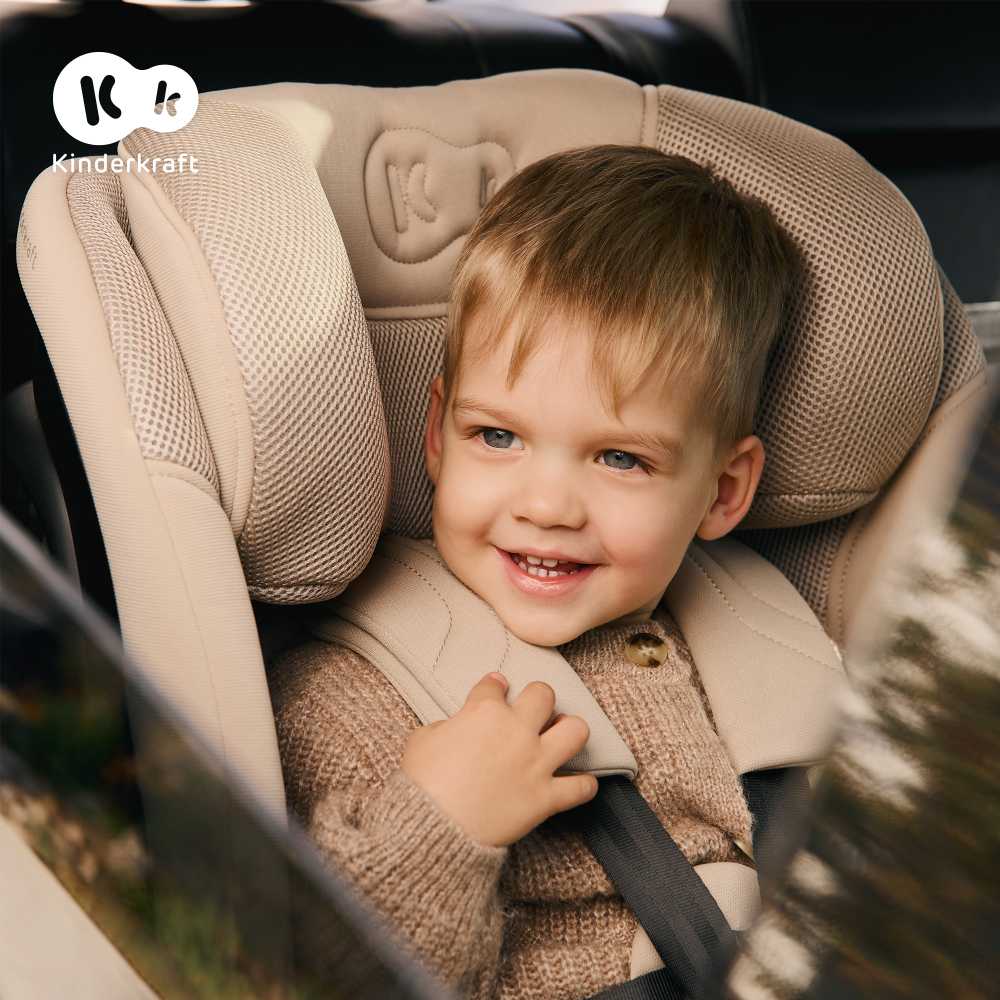 Kinderkraft KINDENKRAFT automobilinė kėdutė 40-150 cm, XPEDITION 3 i-size, beige, KCXPED03BEG0000
