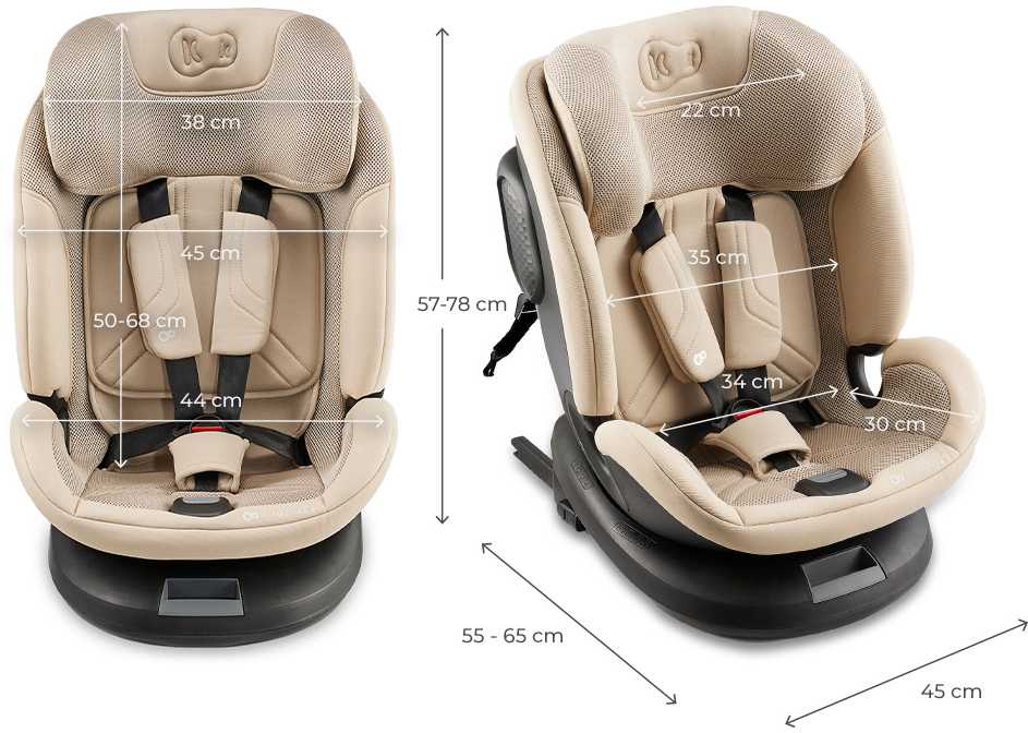 Kinderkraft KINDENKRAFT automobilinė kėdutė 40-150 cm, XPEDITION 3 i-size, beige, KCXPED03BEG0000