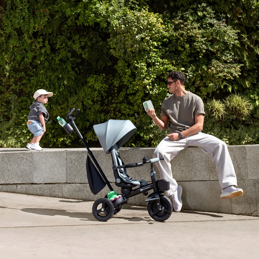 Vaikiškas triratukas Kinderkraft AVEO 2 Plus, rožinis