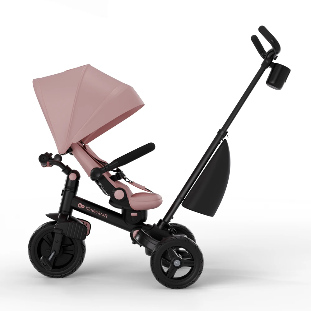 Vaikiškas triratukas Kinderkraft AVEO 2 Plus, rožinis