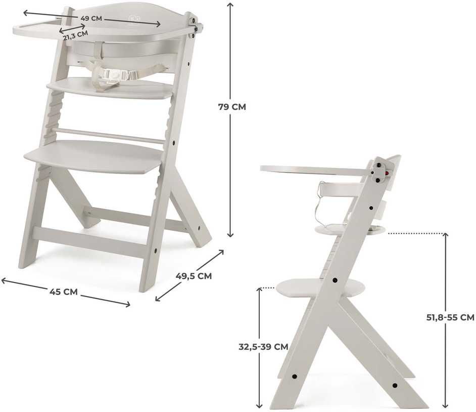 KINDERKRAFT maitinimo kėdutė ENOCK, beige, KKKENOCBEGF0000