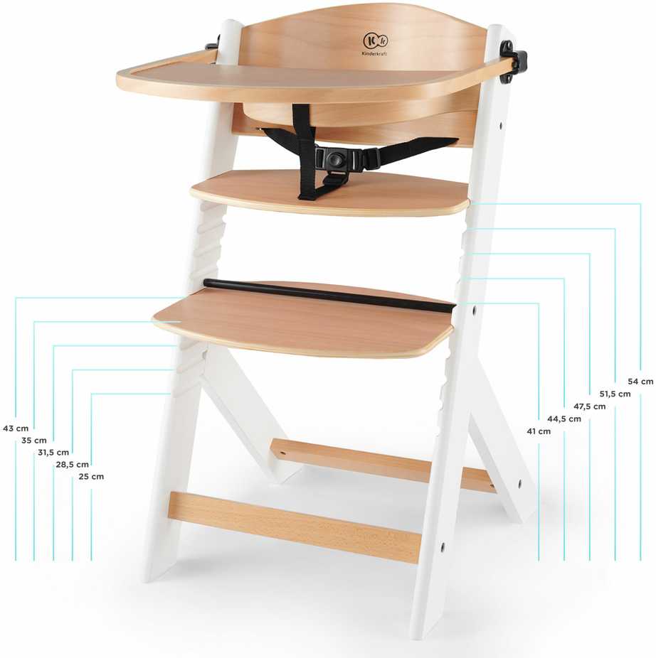 KINDERKRAFT maitinimo kėdutė ENOCK, juodas, KHENOC00BLK0000
