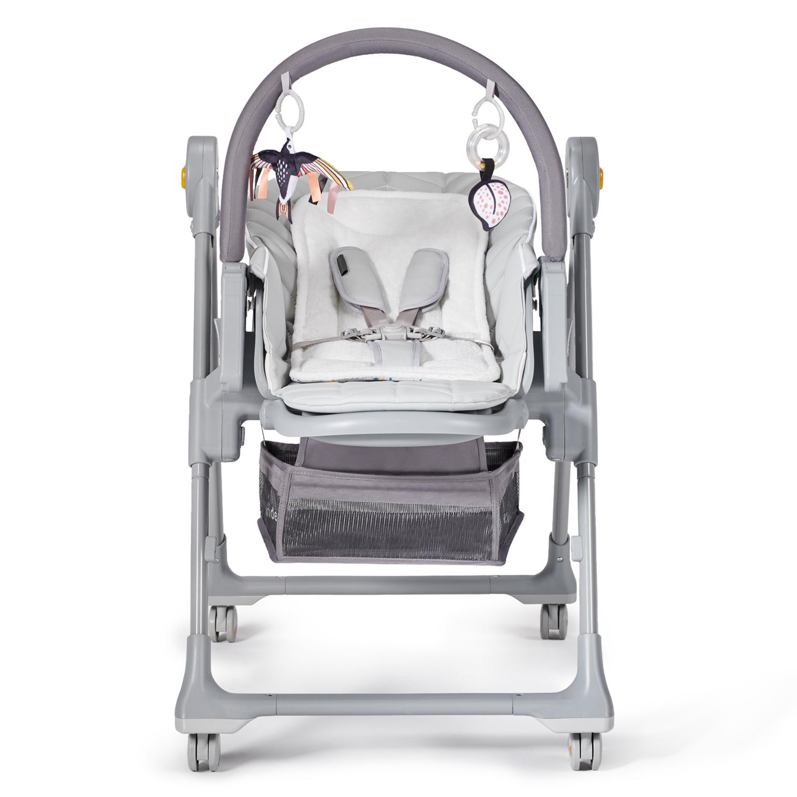 KINDERKRAFT maitinimo kėdutė/gultukas LASTREE, pilka