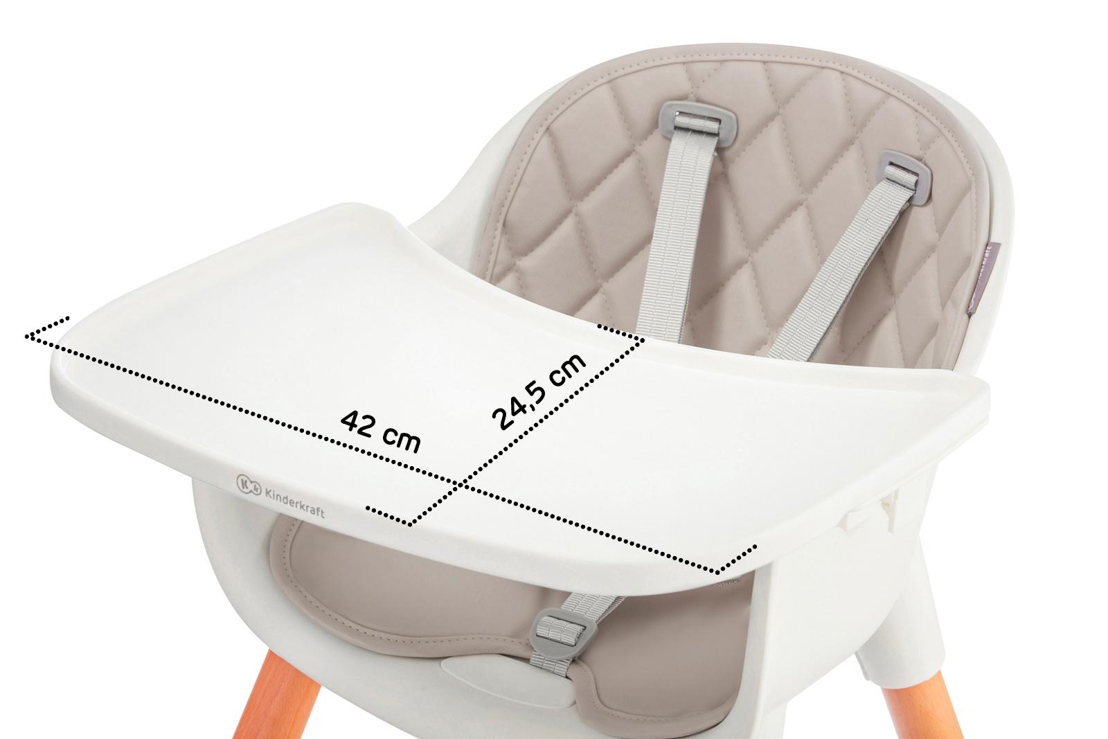 Kinderkraft maitinimo kėdutė Sienna, pilka
