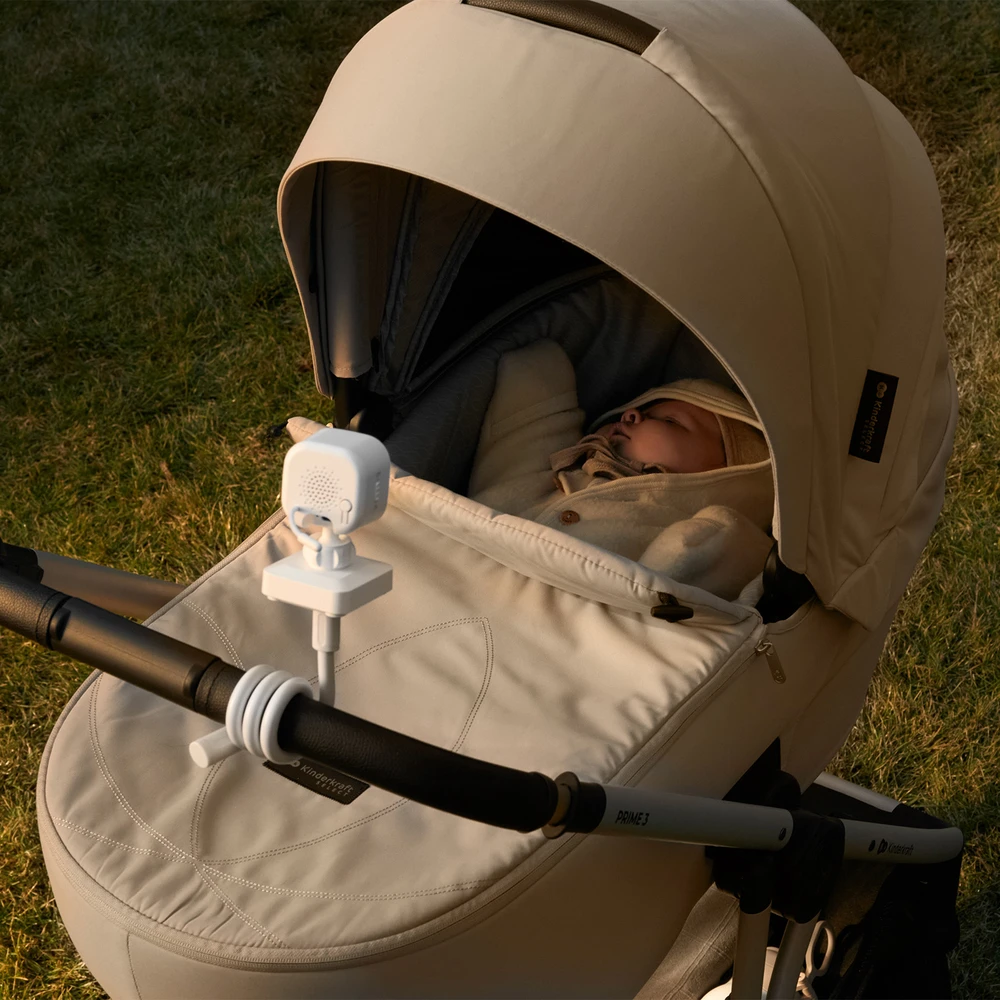 KINDERKRAFT mobili video auklė NITEEYE TRAVEL, Baltas, KENITR00WHT0000