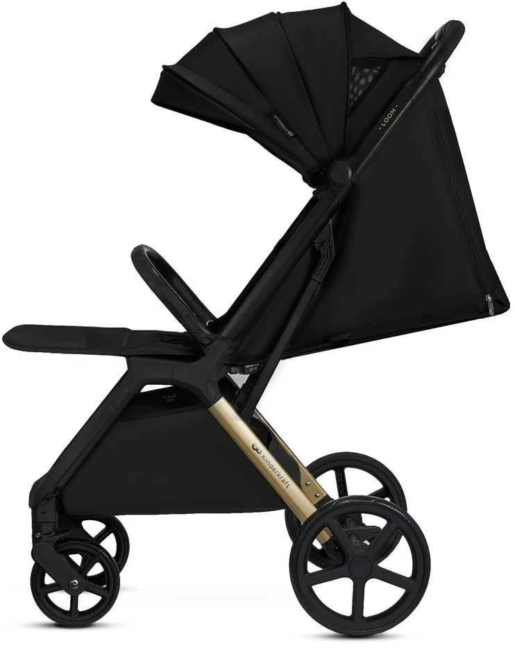 KINDERKRAFT sportinis vežimėlis LOOM, ink juodas, KSLOOM00BLK0000