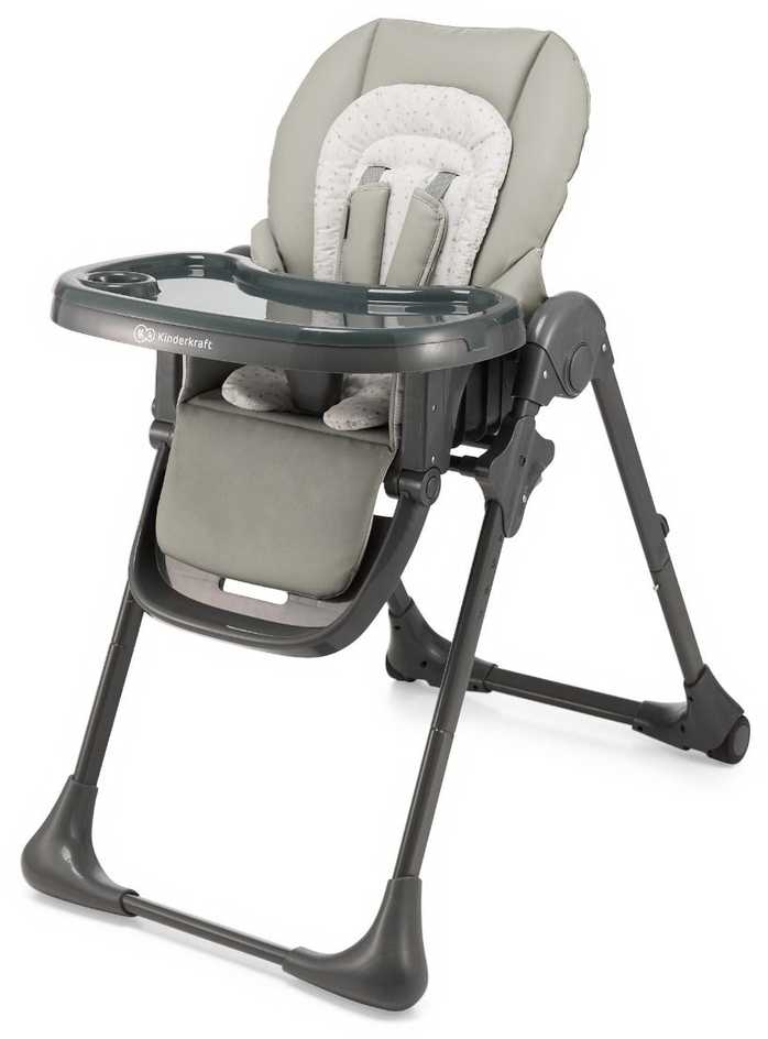 KINDERKRAFT universali maitinimo kėdutė 2in1 TUMMIE, pilkas, KHTUMM00GRY0000
