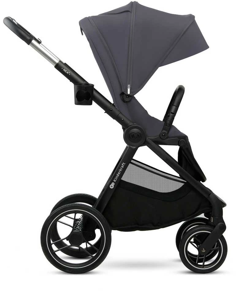KINDERKRAFT universalus vežimas 2IN1 NEA 2.0, deep pilkas, KSNEA002DGR2000
