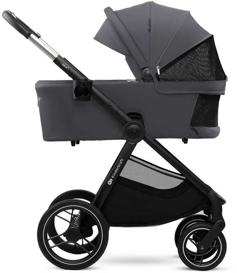 KINDERKRAFT universalus vežimas 2IN1 NEA 2.0, deep pilkas, KSNEA002DGR2000
