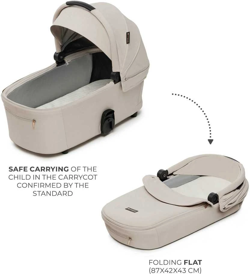 KINDERKRAFT universalus vežimas 2IN1 NEA 2.0, soft beige, KSNEA002BEG2000