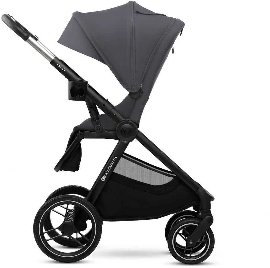 KINDERKRAFT universalus vežimas 2IN1 NEA 2.0, deep pilkas, KSNEA002DGR2000