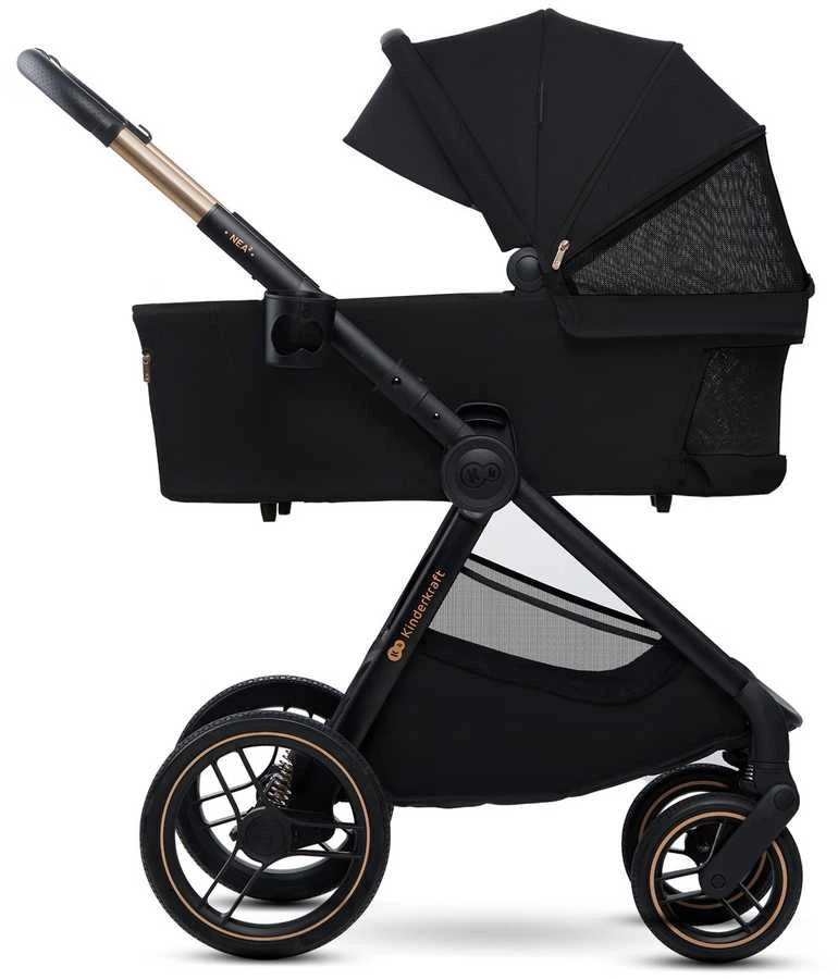 KINDERKRAFT universalus vežimas 2IN1 NEA 2.0, midnight juodas, KSNEA002BLK2000