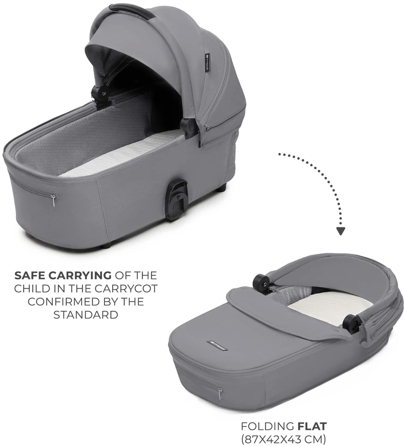 KINDERKRAFT universalus vežimas 2IN1 NEA 2.0, platinum pilkas, KSNEA002GRY2000