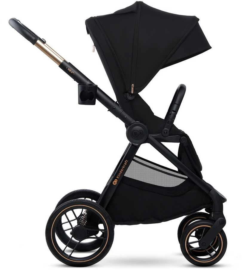 KINDERKRAFT universalus vežimas 2IN1 NEA 2.0, midnight juodas, KSNEA002BLK2000