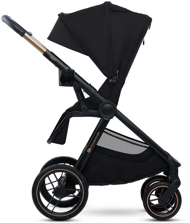 KINDERKRAFT universalus vežimas 2IN1 NEA 2.0, midnight juodas, KSNEA002BLK2000