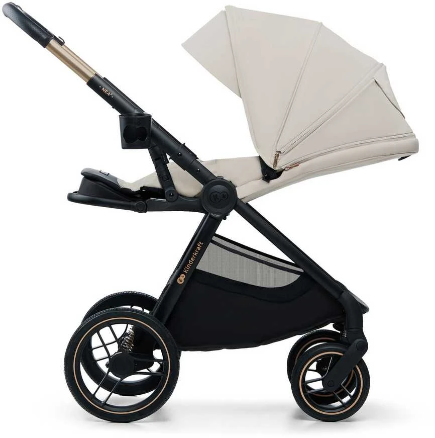KINDERKRAFT universalus vežimas 2IN1 NEA 2.0, soft beige, KSNEA002BEG2000