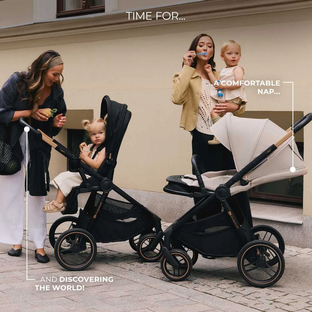 KINDERKRAFT universalus vežimas 2IN1 NEA 2.0, midnight juodas, KSNEA002BLK2000