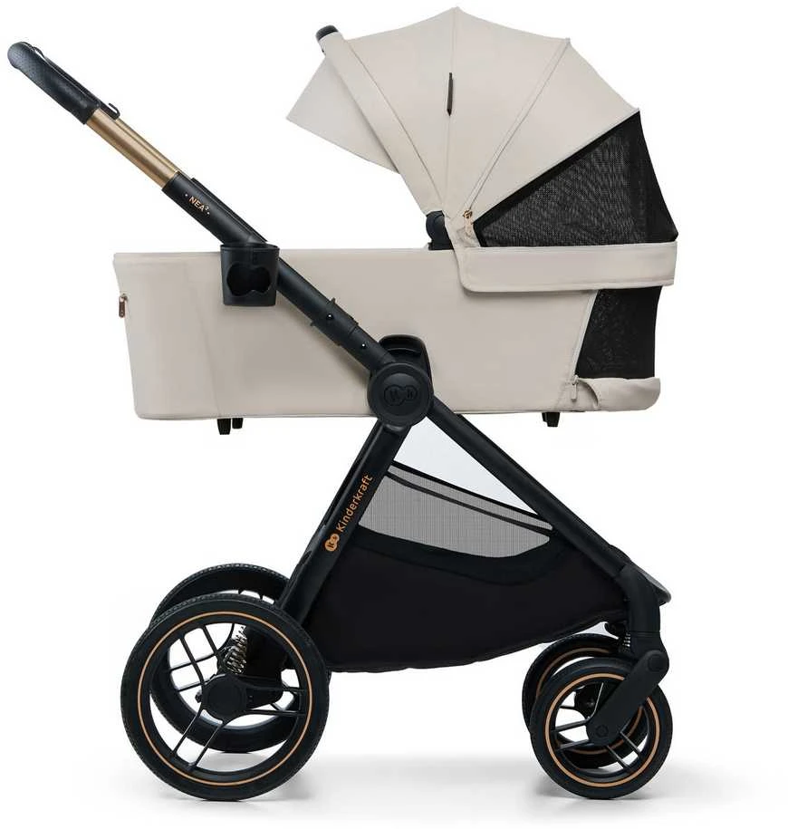 KINDERKRAFT universalus vežimas 2IN1 NEA 2.0, soft beige, KSNEA002BEG2000