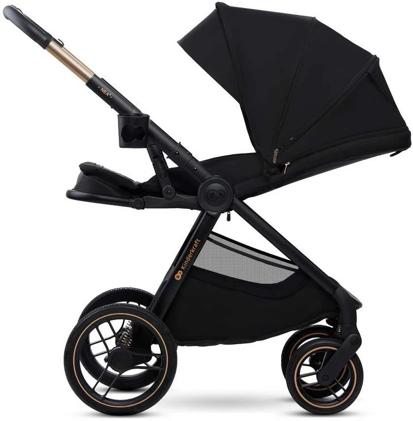 KINDERKRAFT universalus vežimas 2IN1 NEA 2.0, midnight juodas, KSNEA002BLK2000
