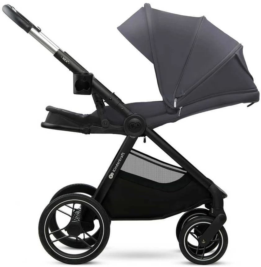 KINDERKRAFT universalus vežimas 2IN1 NEA 2.0, deep pilkas, KSNEA002DGR2000