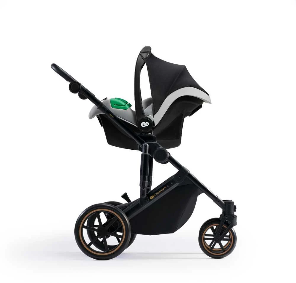 KINDERKRAFT universalus vežimėlis 3in1 PRIME 2 3IN1 MINK PRO pilkos spalvos, KSPRIM02GRY300I