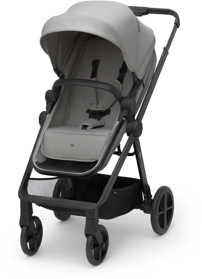 KINDERKRAFT universalus vežimėlis NEWLY 4in1 MINK PRO, moonlight pilkas, KSNEWL00GRY400I