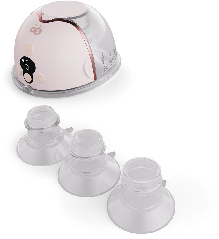 KINDERKRAFT viengubas nešiojamas elektrinis pientraukis MAMAFLOW, pink, KEMAFL00PNK0000