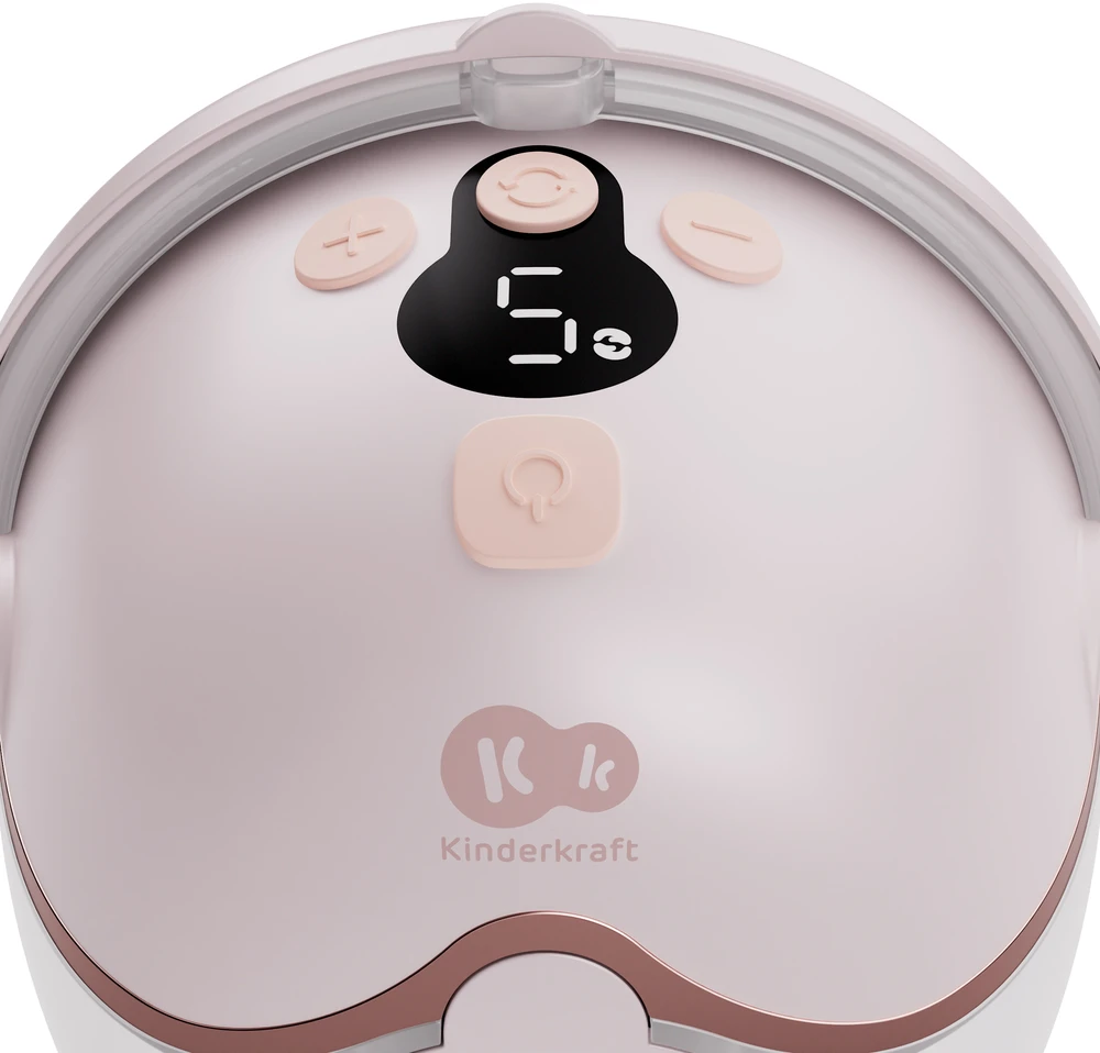 KINDERKRAFT viengubas nešiojamas elektrinis pientraukis MAMAFLOW, pink, KEMAFL00PNK0000