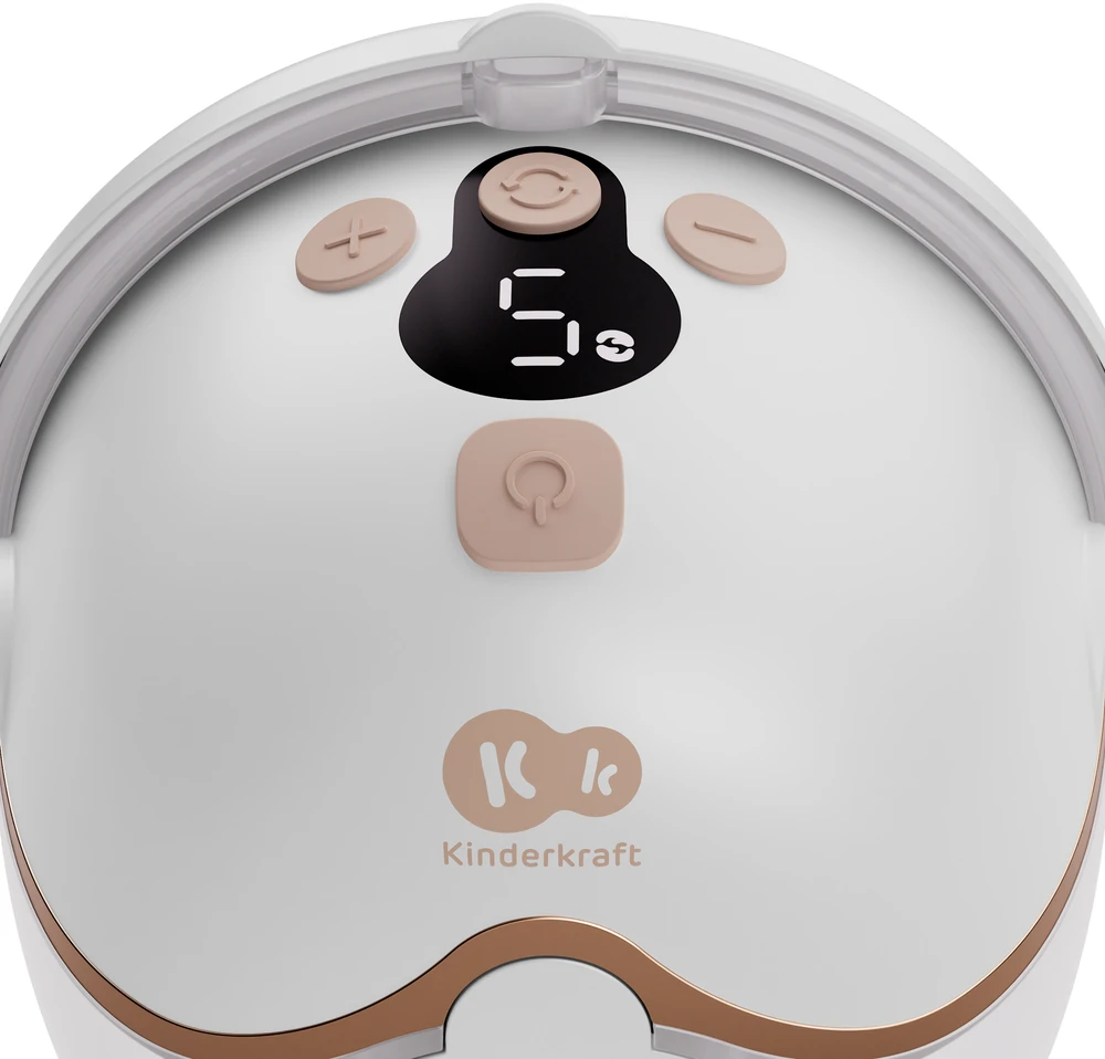 KINDERKRAFT viengubas nešiojamas elektrinis pientraukis MAMAFLOW, golden, KEMAFL00GLD0000