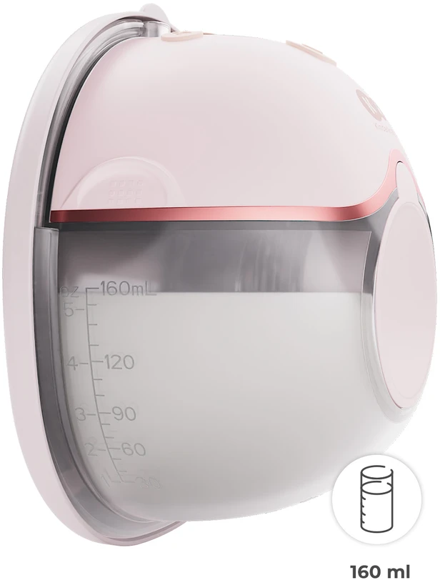 KINDERKRAFT viengubas nešiojamas elektrinis pientraukis MAMAFLOW, pink, KEMAFL00PNK0000