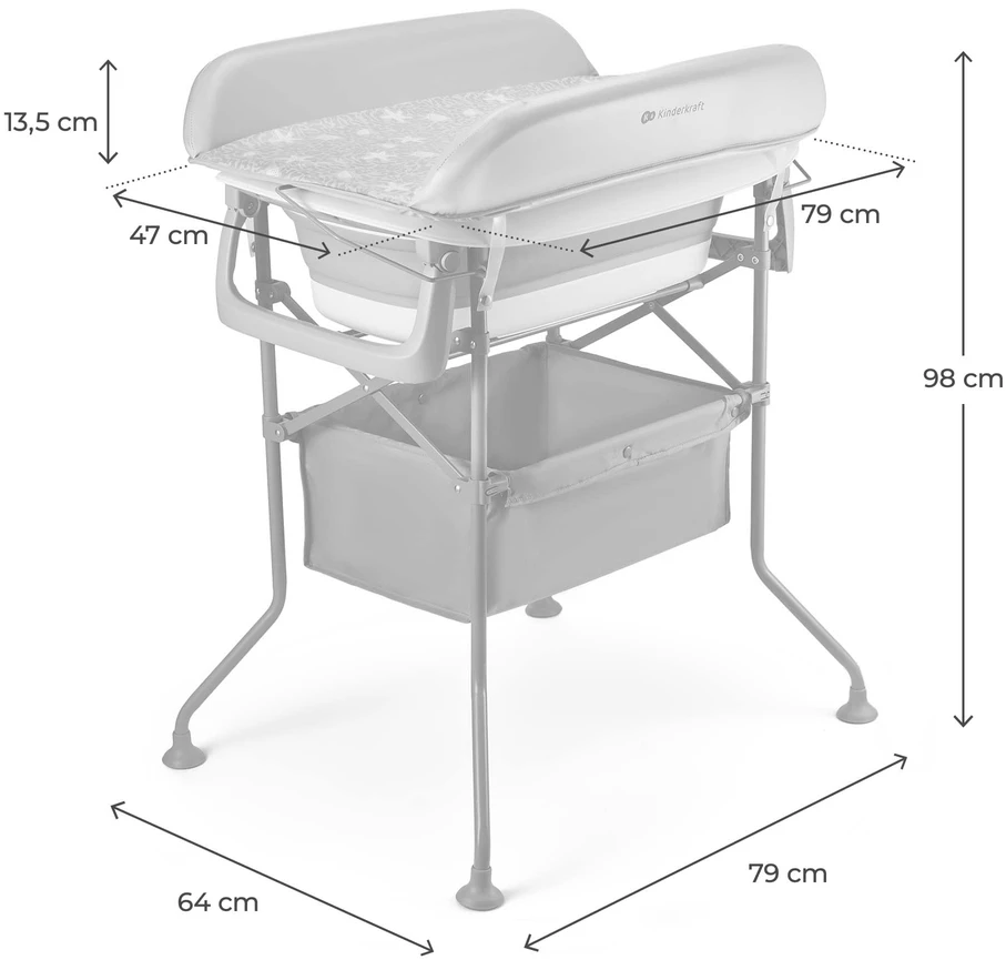 KINDERKRAFT vonelė BUBBLY, pilka, KABUBB00GRY0000