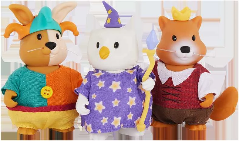 LI'L WOODZEEZ Royal Friends Juokdarys, Burtininkas ir Princas rinkinys, WZ6844D