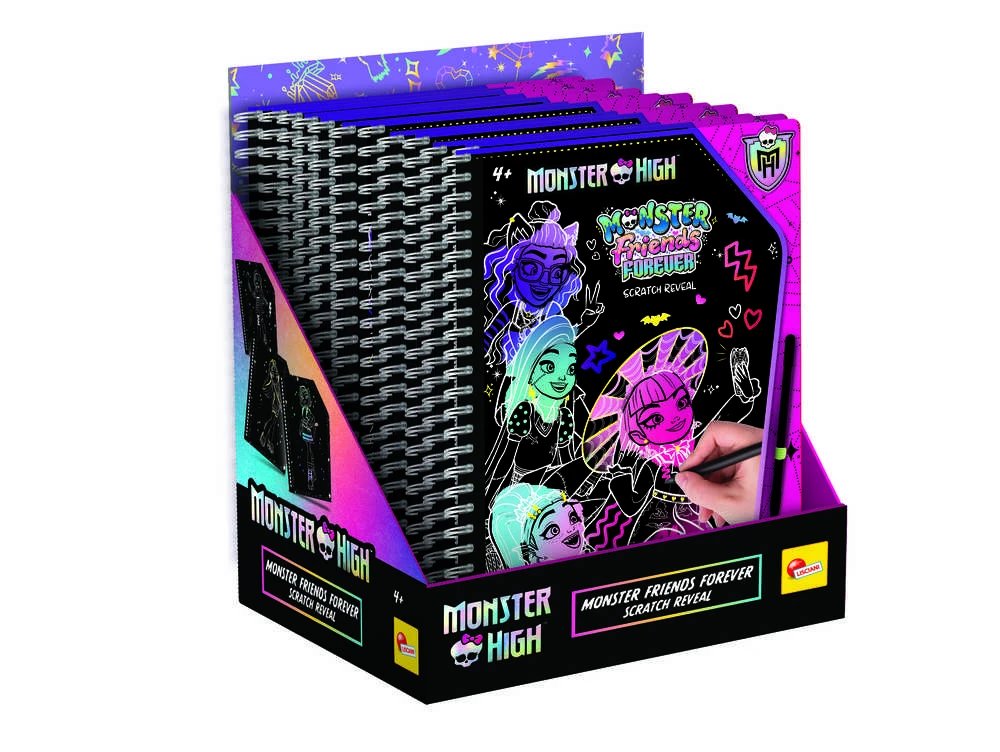 LISCIANI Monster High braižymo knyga Monster friends forever, 12822