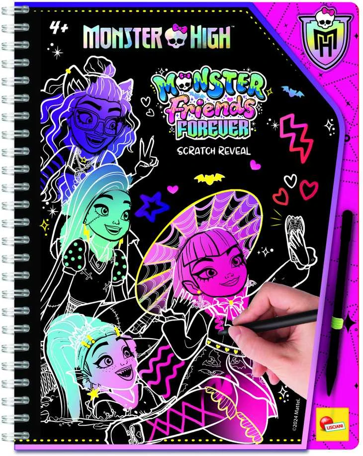 LISCIANI Monster High braižymo knyga Monster friends forever, 12822