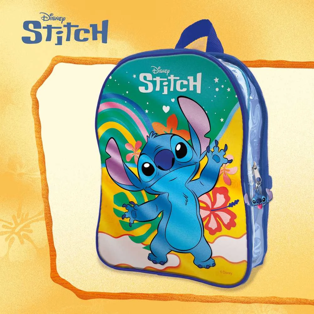 Lisciani STITCH spalvinimo ir piešimo rinkinys kuprinėje, 110674