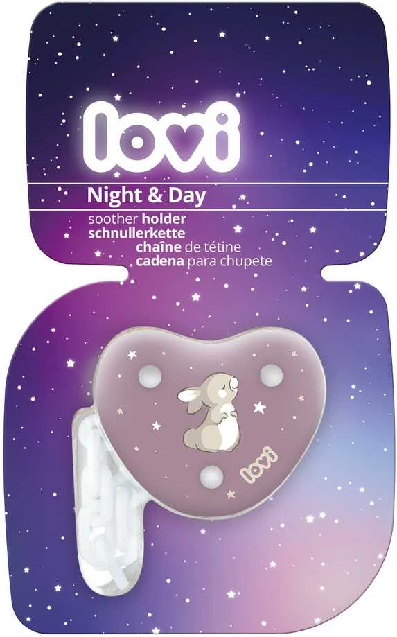LOVI Čiulptuko laikiklis Night&Day mergaitėms, 10/893_girl aprašymas - Prekės nuotrauka