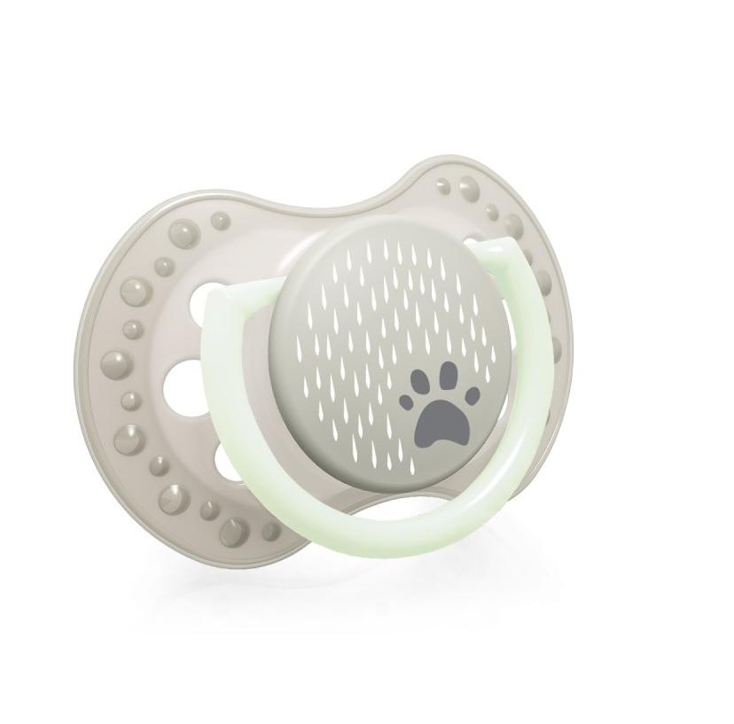 LOVI dinaminis silikoninis čiulptukas BUDDY BEAR, 0-3 mėn., 2 vnt., 22/863