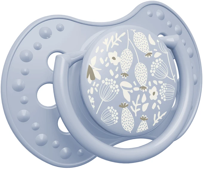 LOVI silikoniniai dinaminiai čiulptukai, Blossom Mėlyna, 0-6m, 2 vnt., 22/921newboy