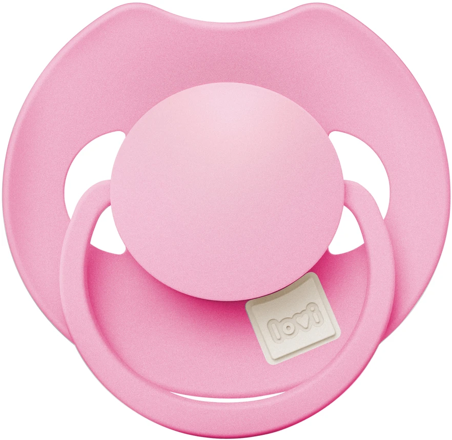 LOVI silikoniniai dinaminiai čiulptukai Prime, Peony Rožinė, 6–18 mėn., 3 vnt., 34/455