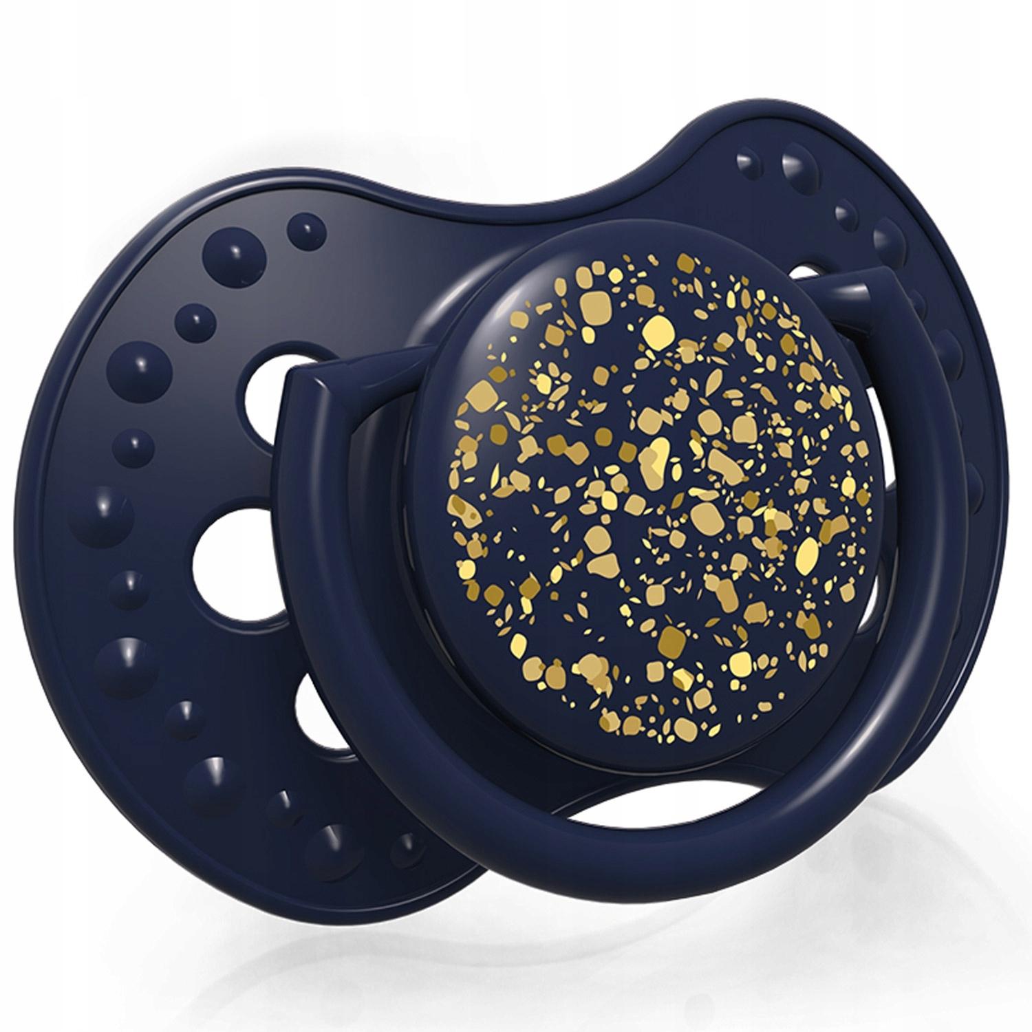 LOVI silikoniniai dinaminiai čiulptukai STARDUST, mėlyna, 6-18 mėn., 2 vnt., 22/894_blue