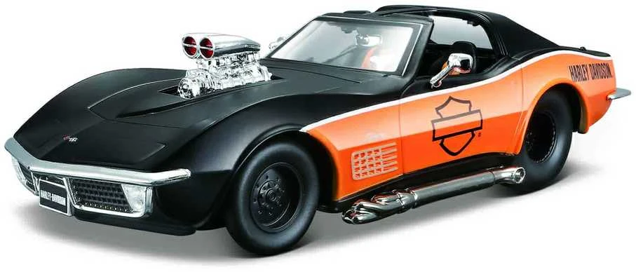 MAISTO DIE CAST 1:24 auto modelis H-D 1970 Chevrolet Corvette, 32193