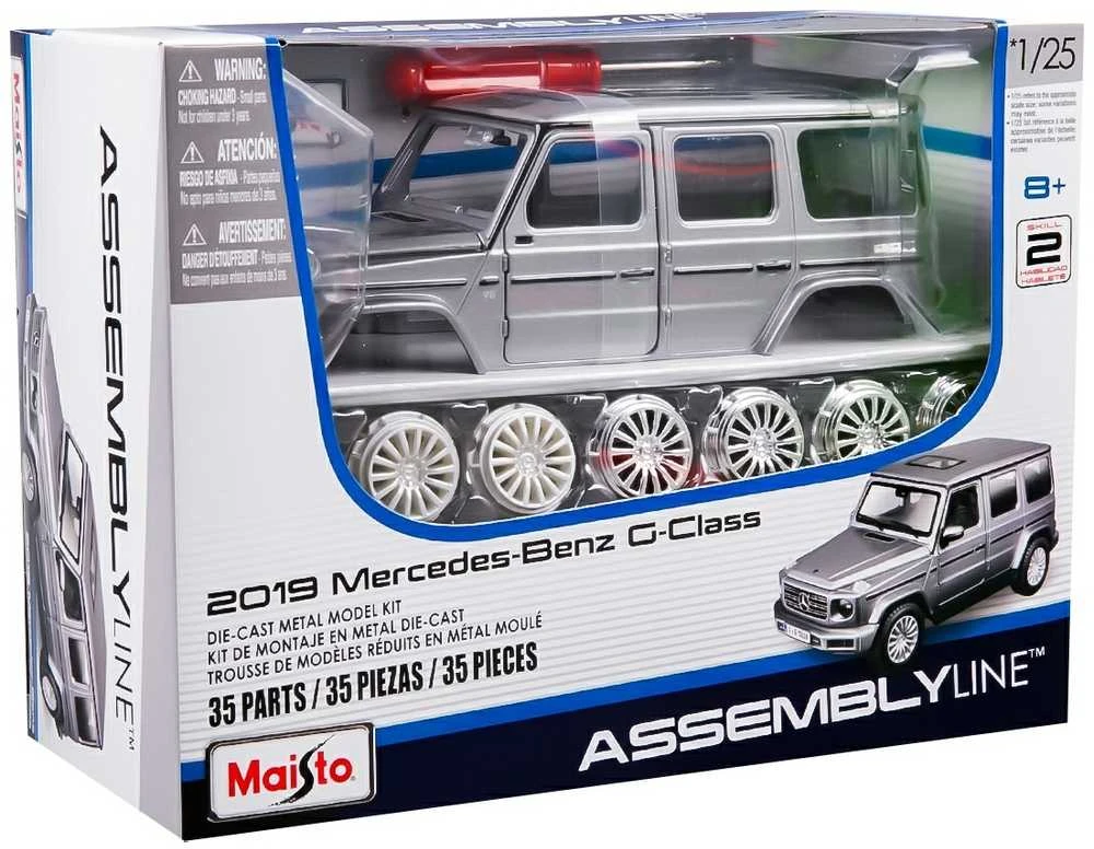 MAISTO DIE CAST 1:25 Surenkamas metalinio automobilio rinkinys 35pcs. Mercedes Benz G-Class 2019, 39536