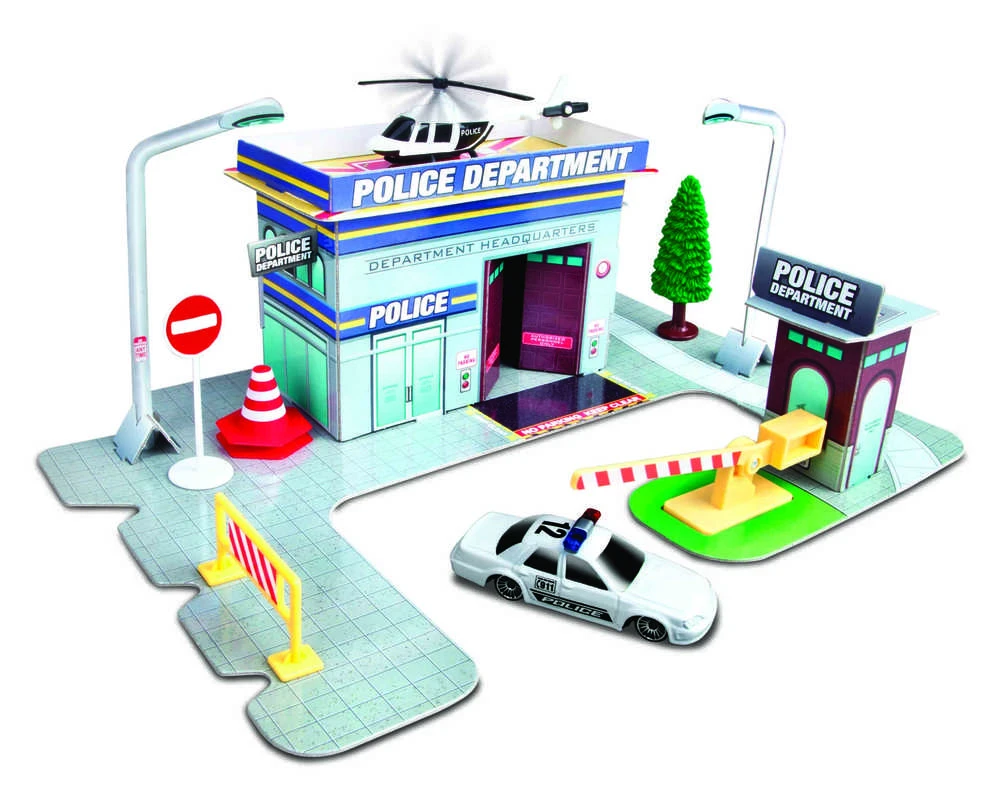 MAISTO DIE CAST žaidimų komplektas Fresh Metal Police Station, 12513