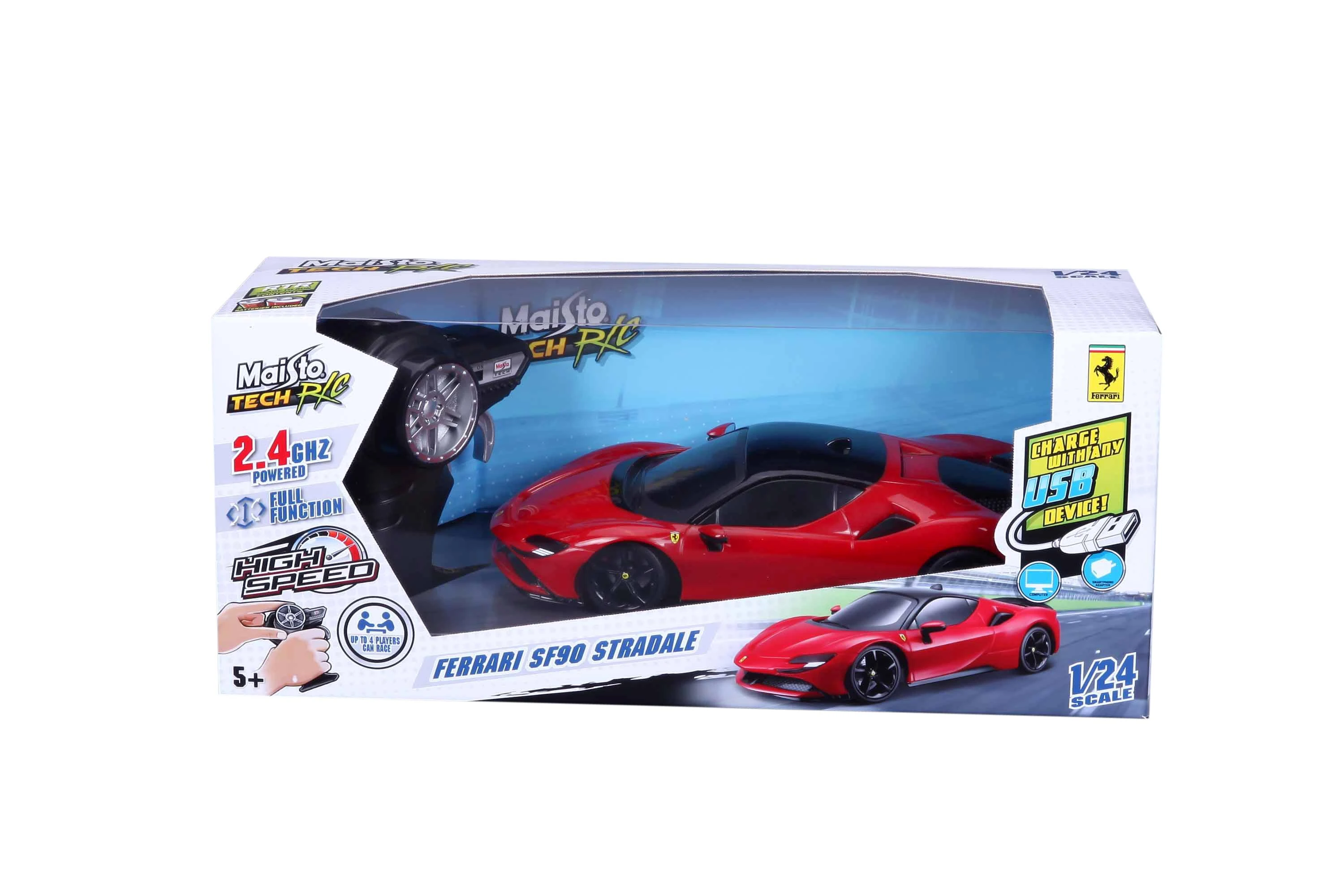 MAISTO TECH 1:24 automodelis Ferrari SF90 Stradaie, 82334