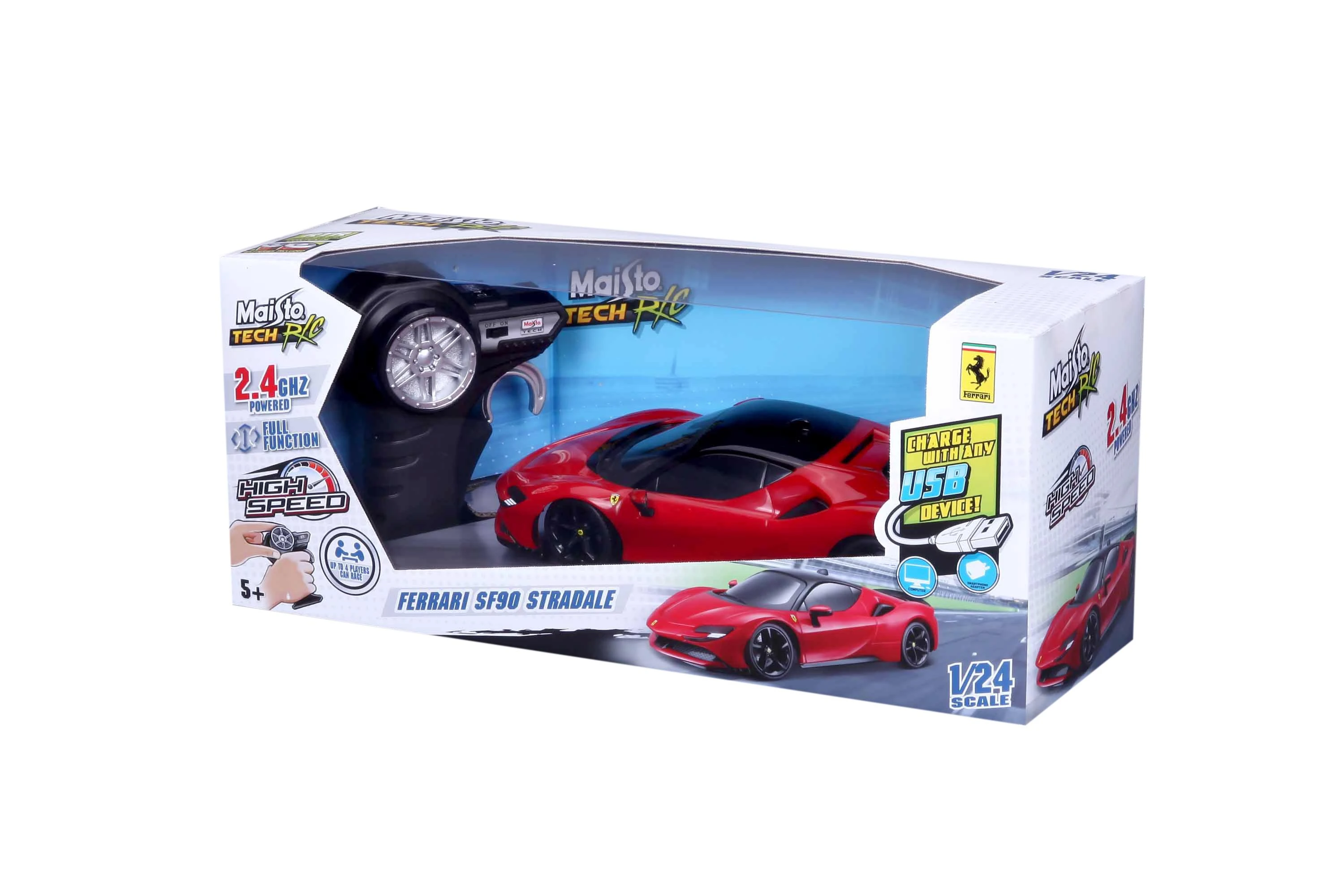 MAISTO TECH 1:24 automodelis Ferrari SF90 Stradaie, 82334