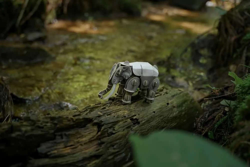 MAKEBUG 3D popierinė delionė Azijinis dramblys, MB-D-0018
